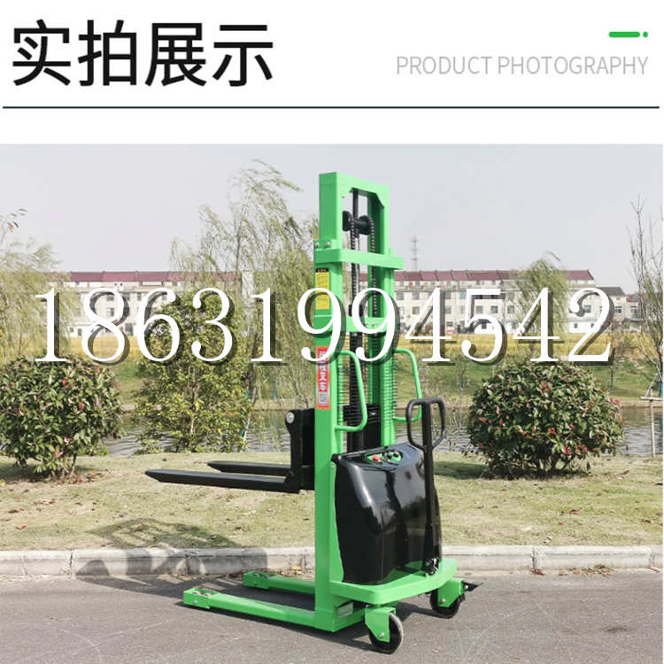 保德县电动叉车堆高车液压铲车电瓶1吨2吨站驾步行式小型全自动叉车